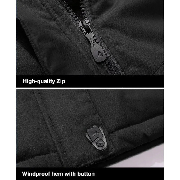 ❤️ Men's Water Resistant Fleece Lined Mountain Windproof  Warm Snow Ski Jacket - Picture 7 of 7